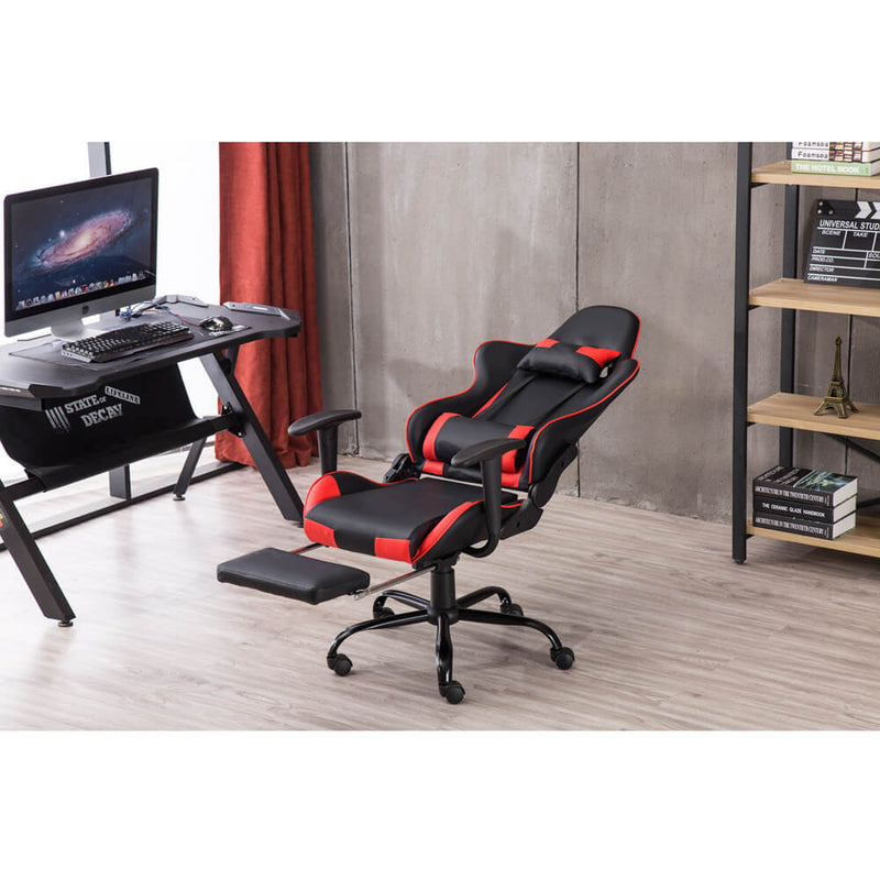 Racing Gaming Chair High Back Swivel Office Chair Red