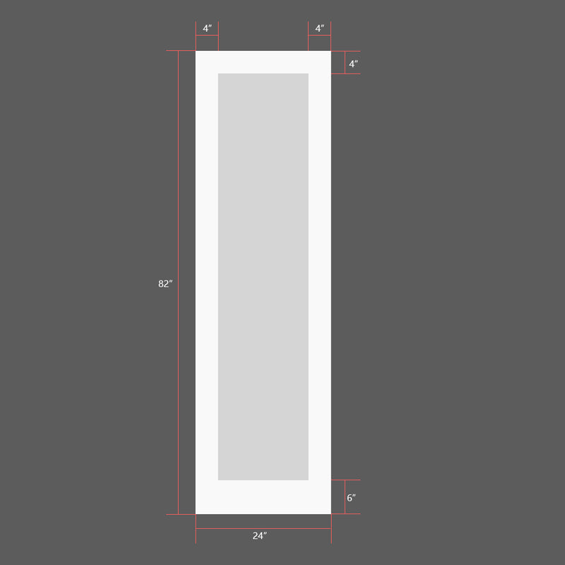 HomHom Customized 24''*82'' Door and 48'' J-style Track