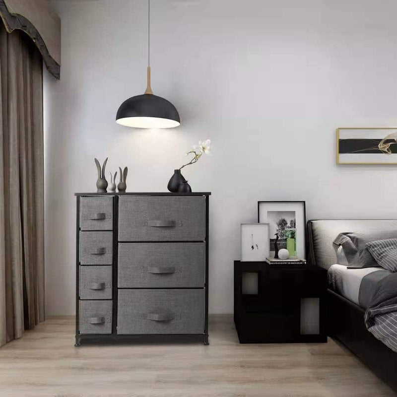 Fabric Dresser With 7 Drawers - Furniture Storage Tower Unit For Bedroom, Hallway