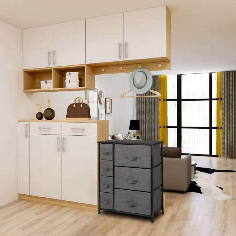 Fabric Dresser With 7 Drawers - Furniture Storage Tower Unit For Bedroom, Hallway