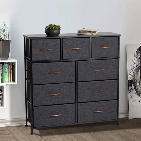 Dresser for Bedroom with 9 Drawers, Fabric Dresser Tower for Closets,Bedroom