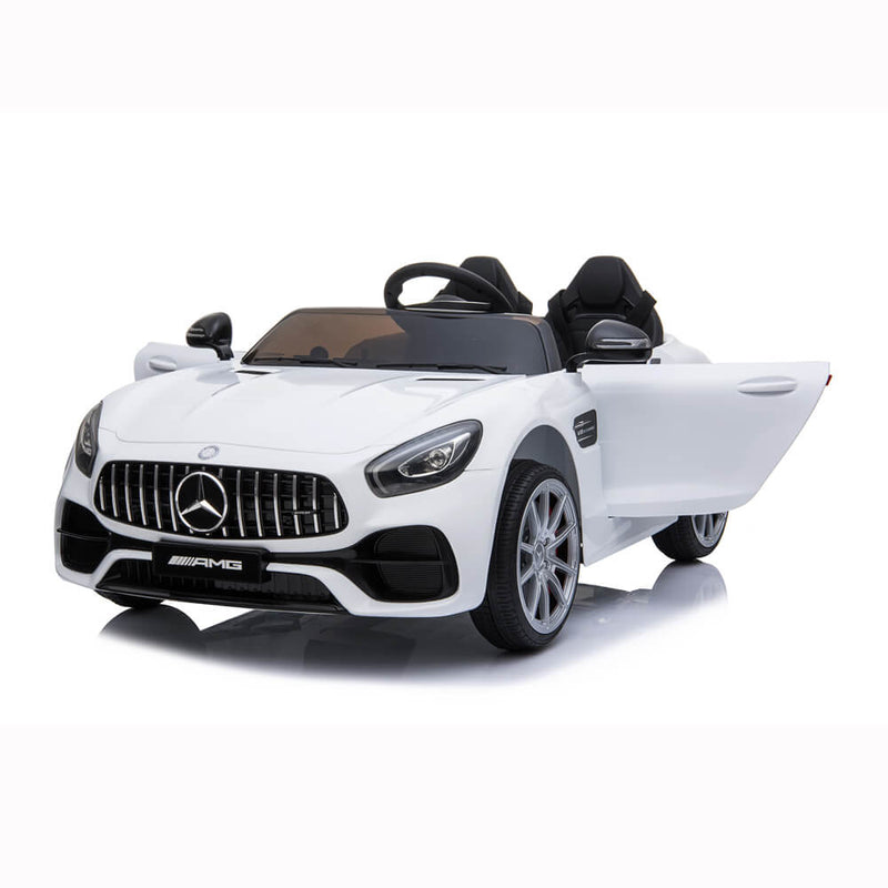 BENZ GT Ride On Car Dual Drive Remote Control White
