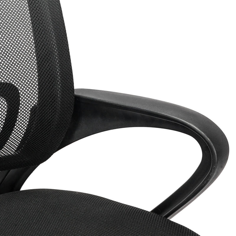 Mesh Back Gas Lift Adjustable Office Swivel Chair Black