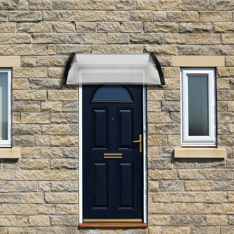 40" x 31" Front Door Awnings Canopies, Modern Polycarbonate Window Awning Cover, Patio Eaves Canopy Decorator