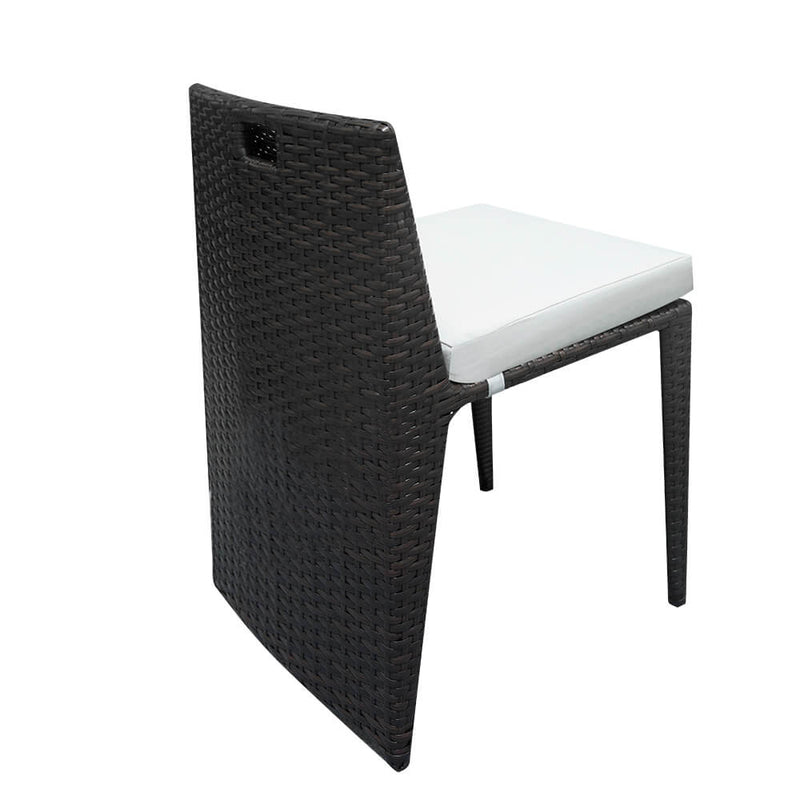 Table Chair Set 2 Pieces Bar Chairs 1pc Bar Table Brown Gradient