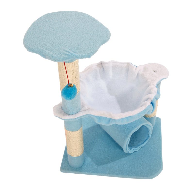 Stable Cute Sisal Cat Climb Holder Cat Tower Lamb Blue