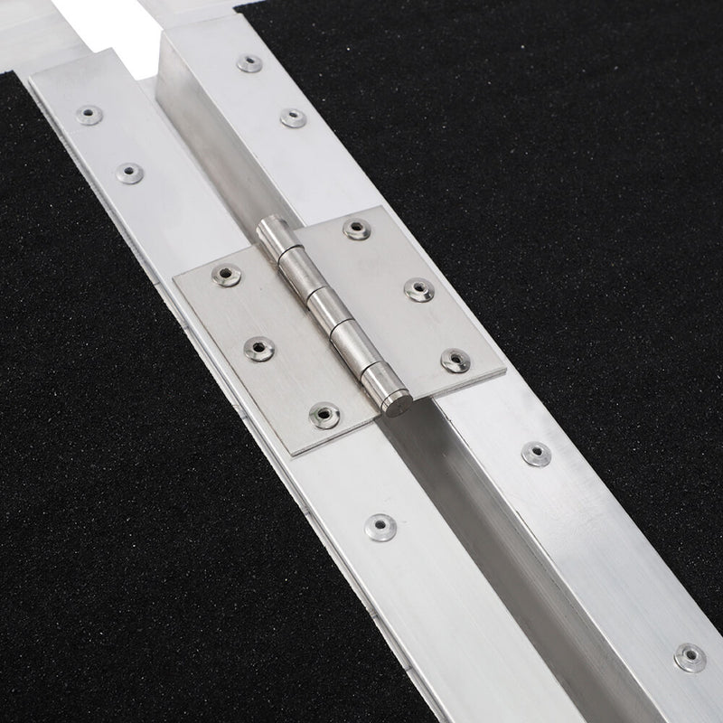 3FT Two-section Non-Skid Folding Lightweight Aluminum Alloy Wheelchair Scooter Mobility Ramps