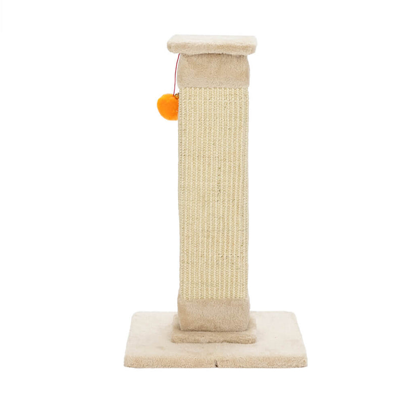 Cat Climb Holder Tower Cat Tree Cat Scratching Sisal Post Tree Climbing Tower Beige 21 inches