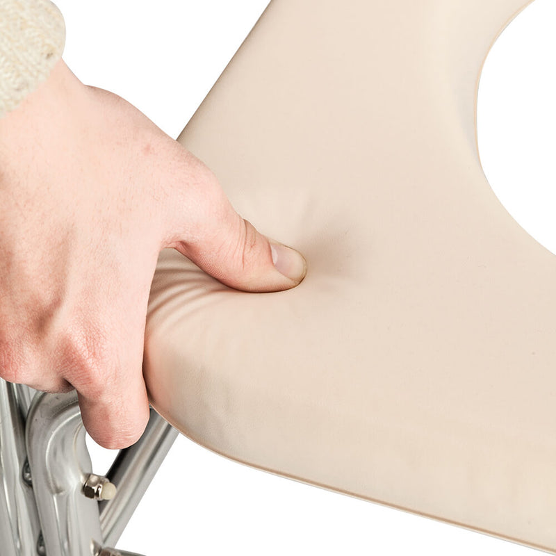4 in 1 Multifunctional Aluminum Elder Disabled Commode Chair Bath Chair White