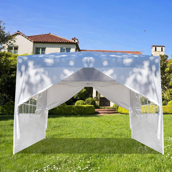 Waterproof Folding Canopy Tent with Two Doors & Two Windows 10 x 10 ft
