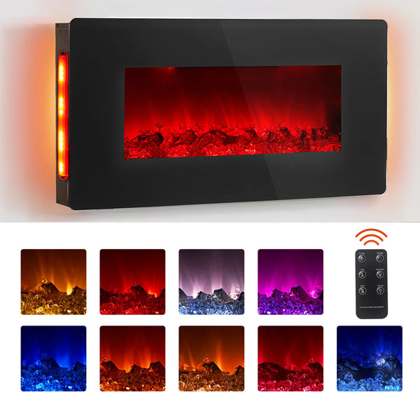 36'' Wall Mounted Electric Fireplace