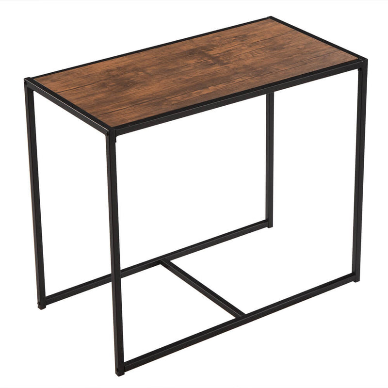 Elm Wood Simple Breakfast Table And Chair Three-Piece