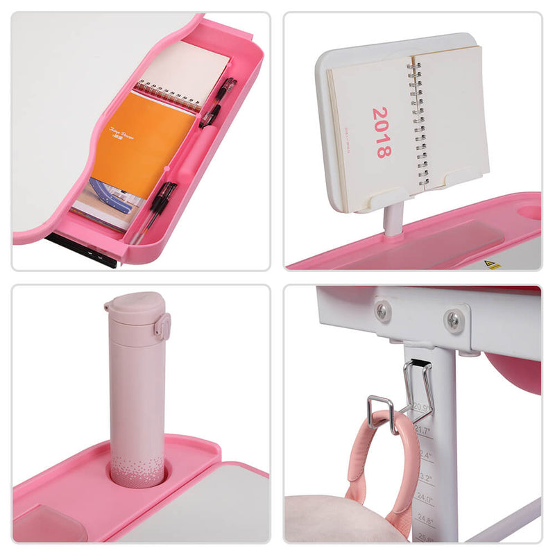 Lifting Desk and Chair Set Table Can Tilt Children Learning Multifunctional Study Desk