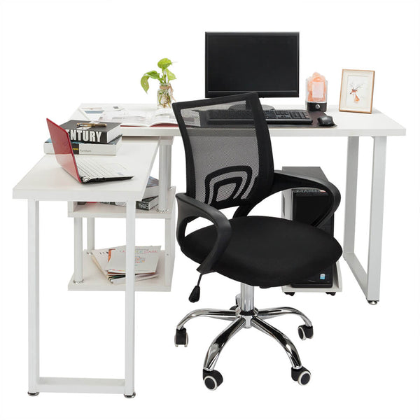 Mesh Back Gas Lift Adjustable Office Swivel Chair Black