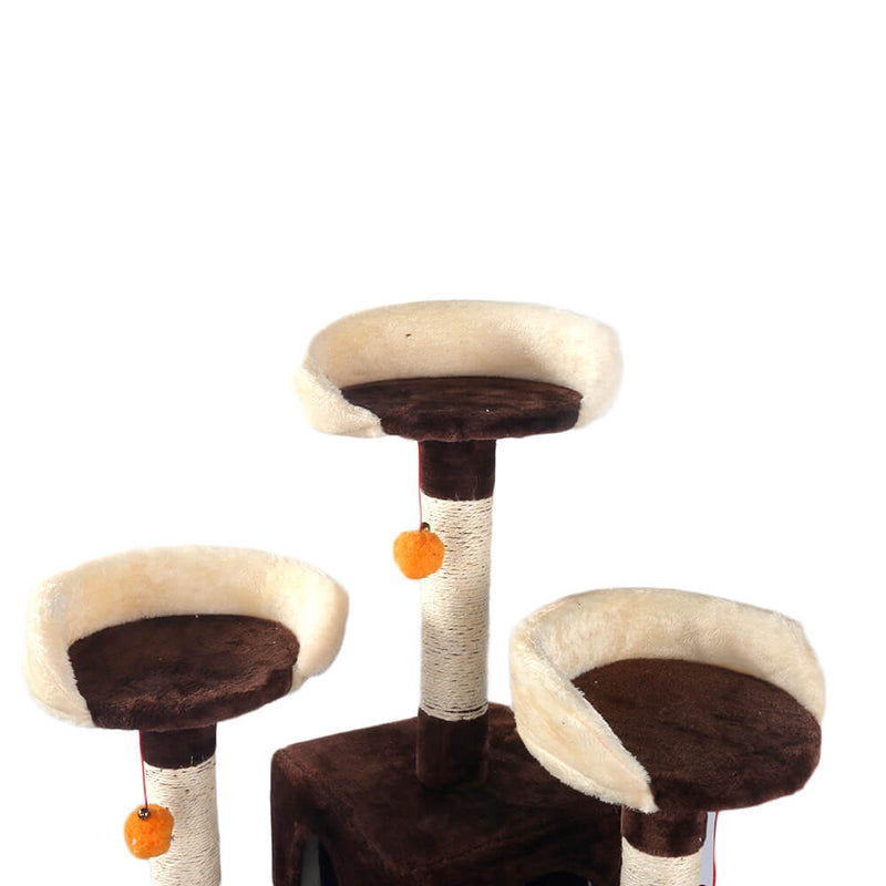 Sisal Hemp Cat Tree Brown 66 inches