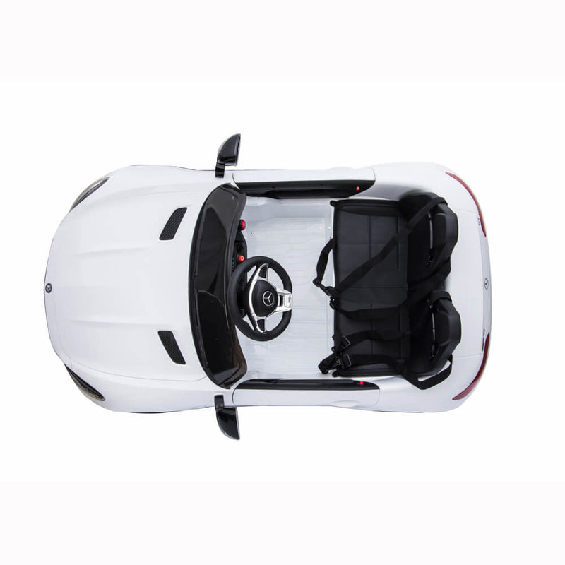 BENZ GT Ride On Car Dual Drive Remote Control White