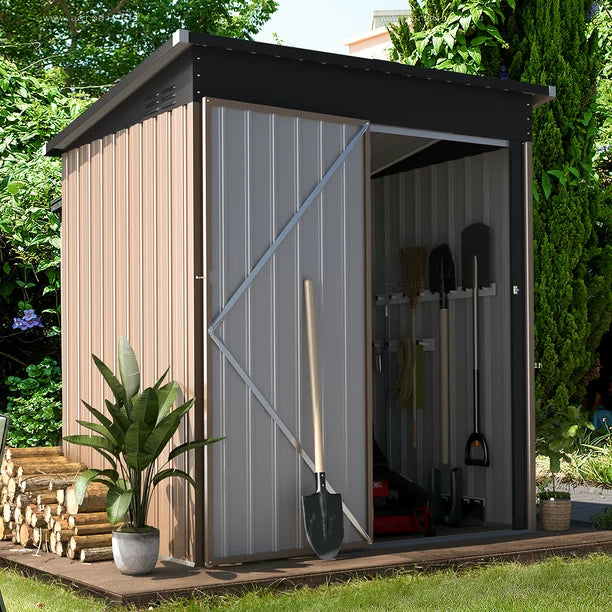 5' x 3' Outdoor Metal Storage Shed