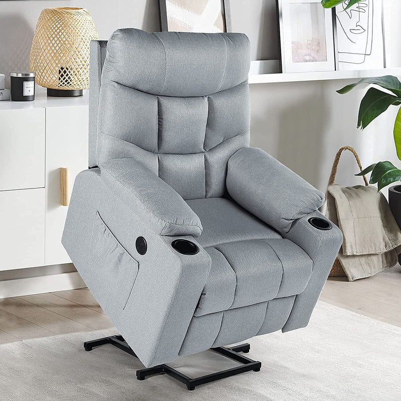 YODOLLA Power Lift Recliner for Elderly in Light Gray
