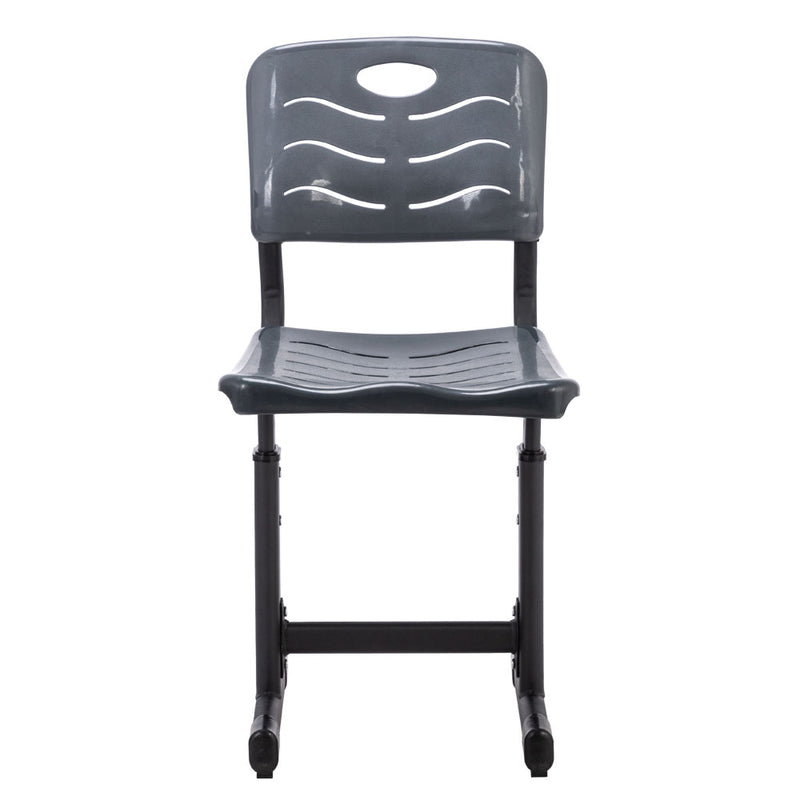 Lifting Children Multifunctional Study Desk and Chair Set with Storage Bin Blak