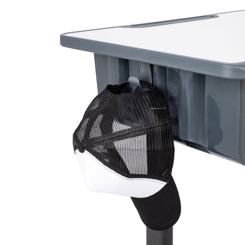 Lifting Children Multifunctional Study Desk and Chair Set with Storage Bin Blak