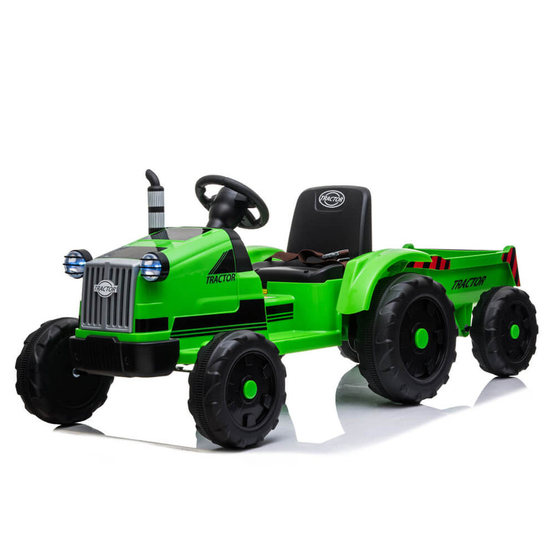 John Deere Ground Force Toy Tractor with Trailer For Kids Green