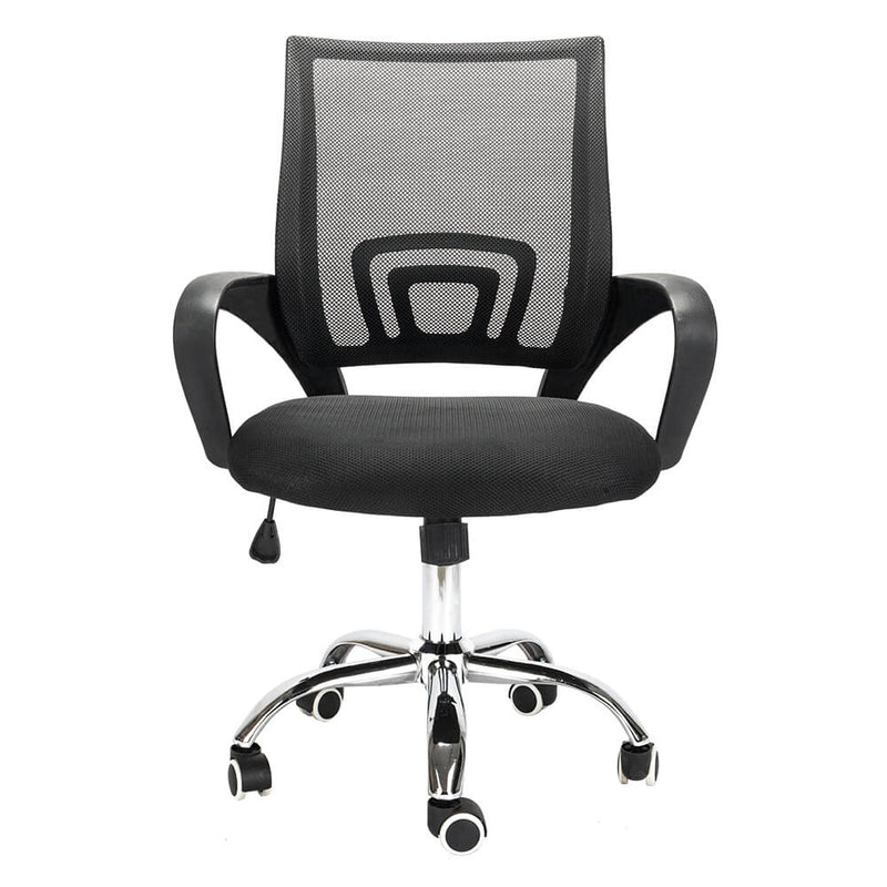 Mesh Back Gas Lift Adjustable Office Swivel Chair Black