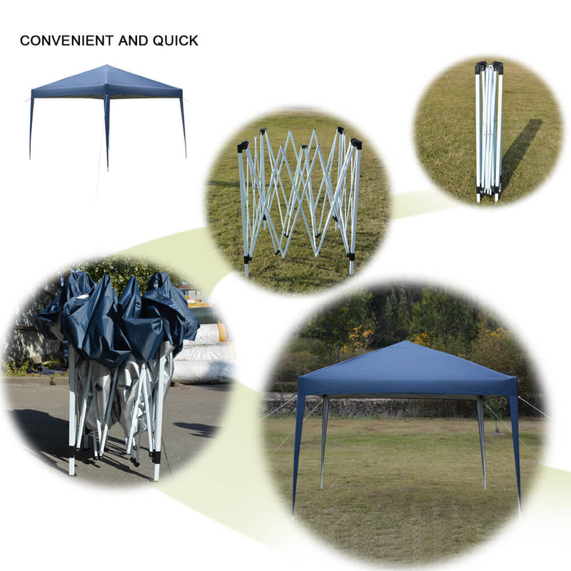 Homhum Waterproof Foldable Canopy Tent for Party Camping10 x 10 ft Blue