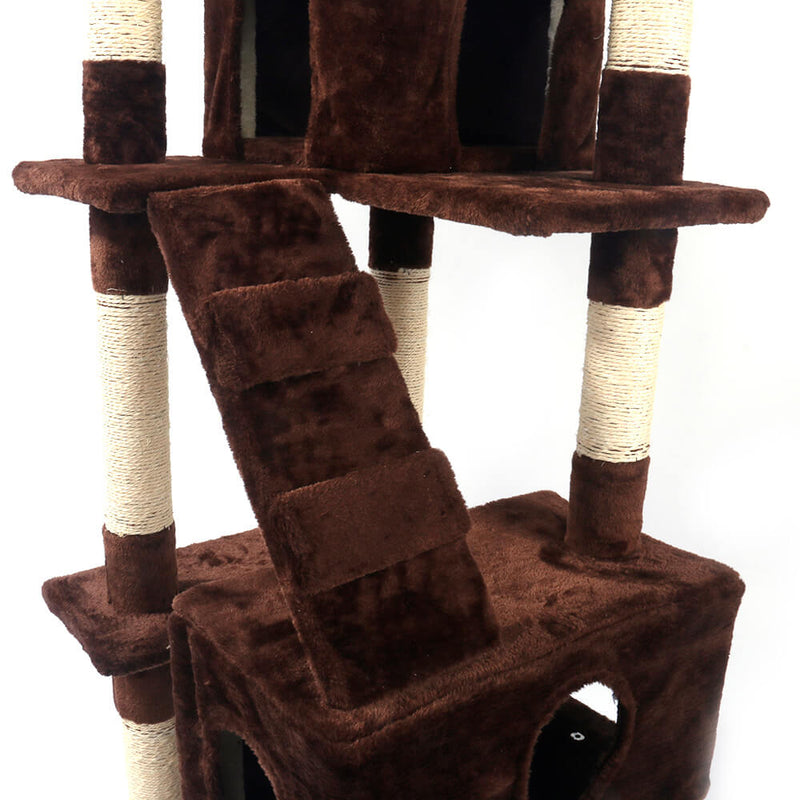 Sisal Hemp Cat Tree Brown 66 inches