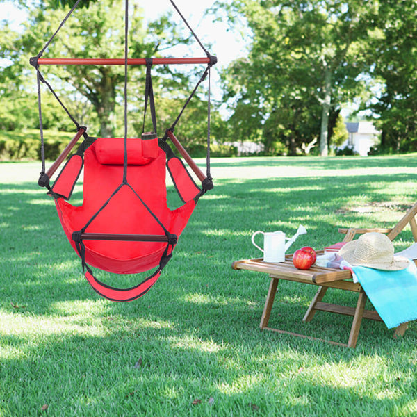Well-equipped S-shaped Hook High Strength Assembled Hanging Seat Red