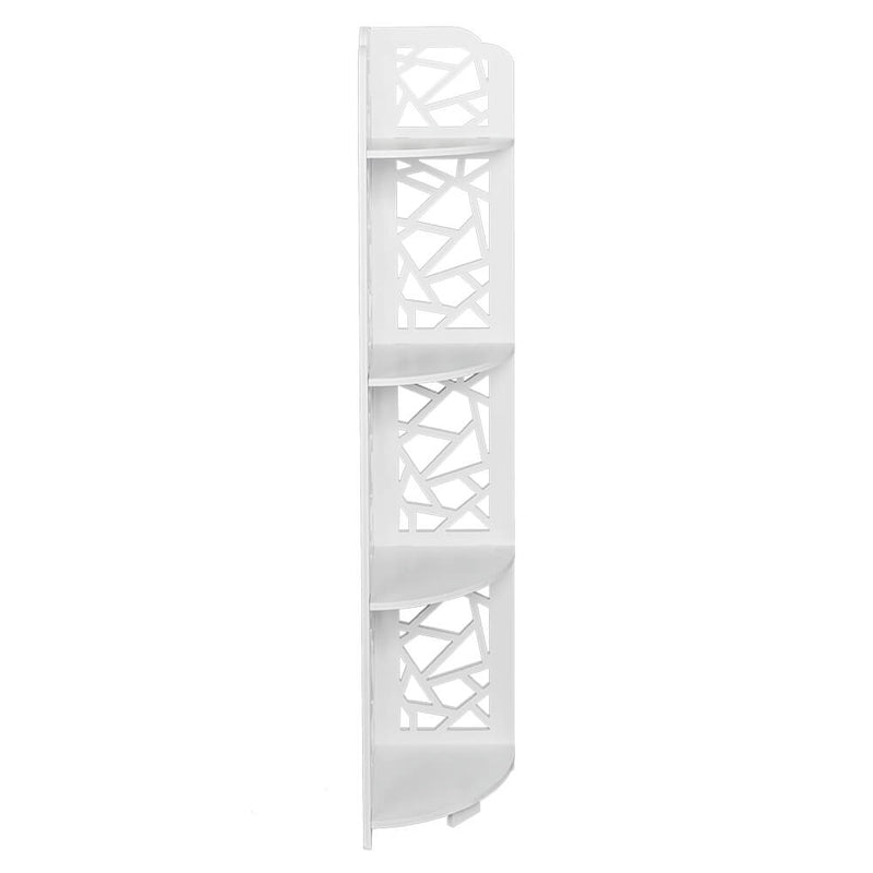 Waterproof 120-Degree Angle 4 Layers Bathroom Cabinet Shelf Baroque Carving Style