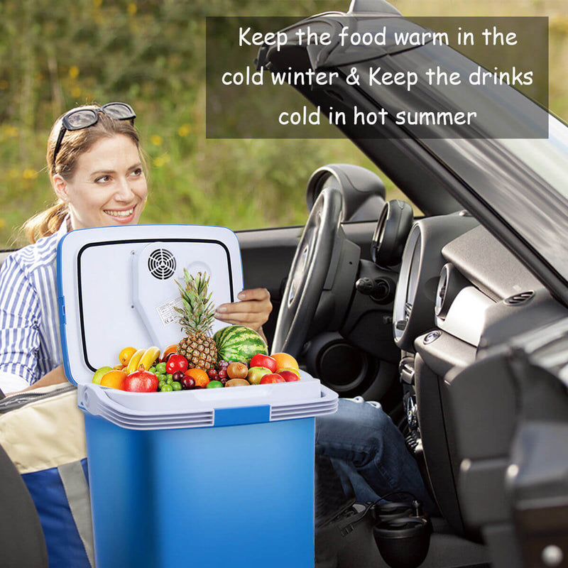 26L Electric Portable Fridge Cooler & Warmer, AC/DC Portable Thermoelectric System