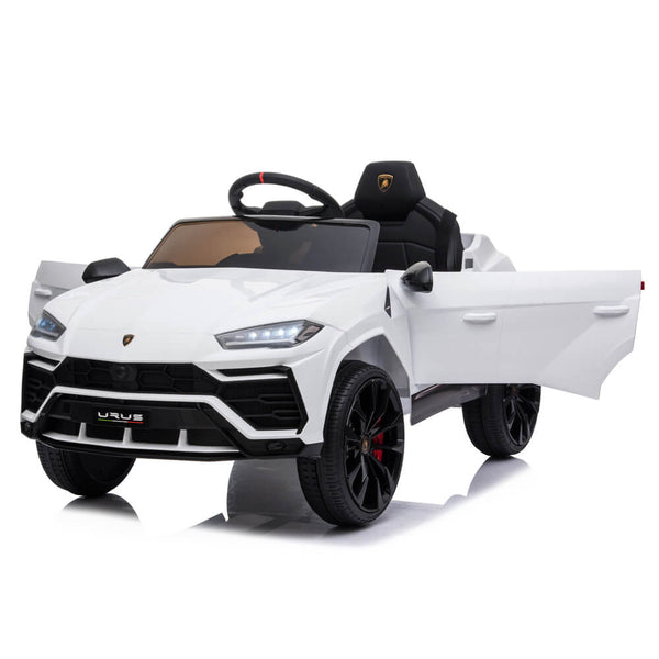 Small Lamborghini Ride On Car Dual Drive Remote Control White