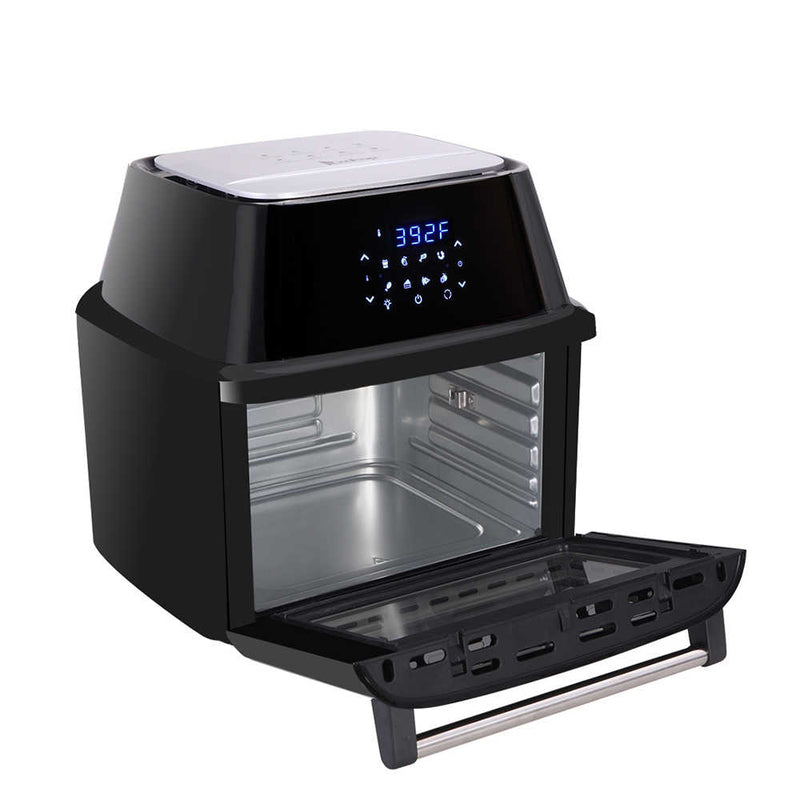 All-in-One Air Fryer Oven Family Size Roast, Bake, Dehydrator, Oilless Cooker Black