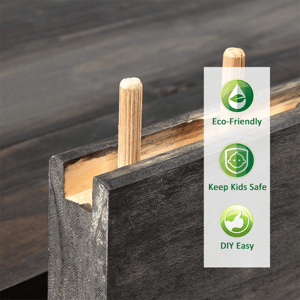 Barn Door Panel Sliding Door Slab Pre-Drilled Ready to Assemble Pine Wood Dark Grey