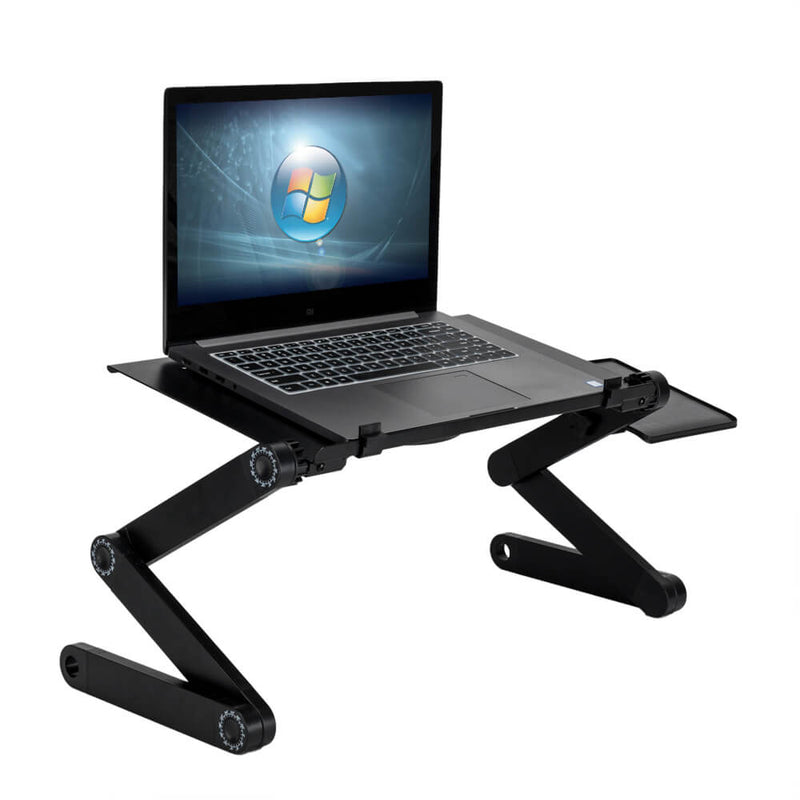 360-Degree Rotation Multifunctional Folding Table with Fan & Mouse