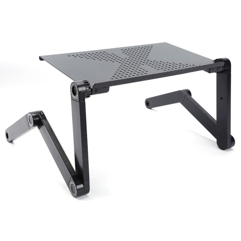 360-Degree Rotation Multifunctional Folding Table with Fan & Mouse
