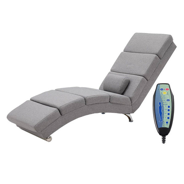 Electric Massage Recliner Chair, Ergonomic Chaise Lounge Massage Recliner, Grey