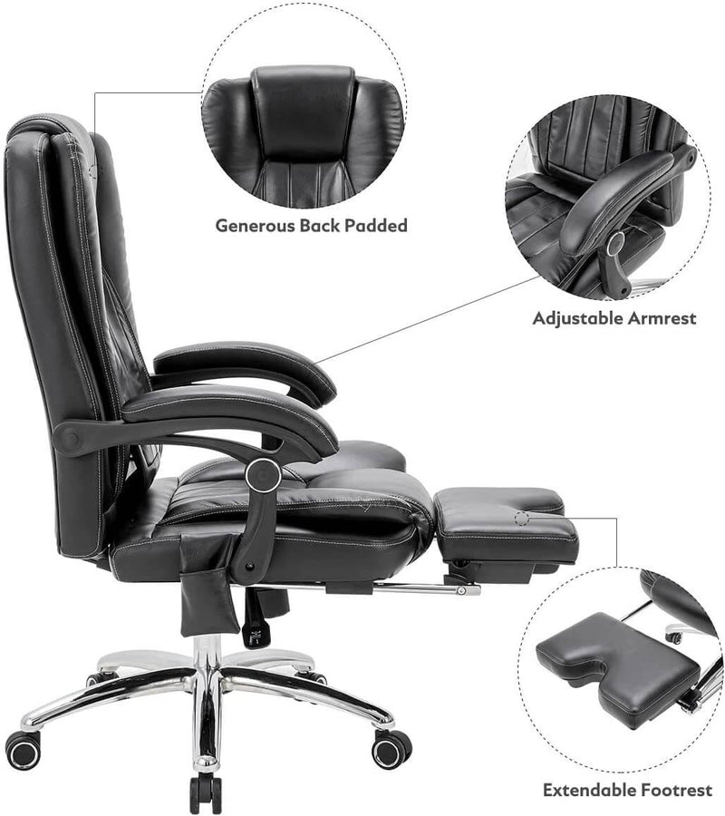 Massage Office Chair Ergonomic Computer Chair with kneading Massage and Vibration Massage, Lumbar Support