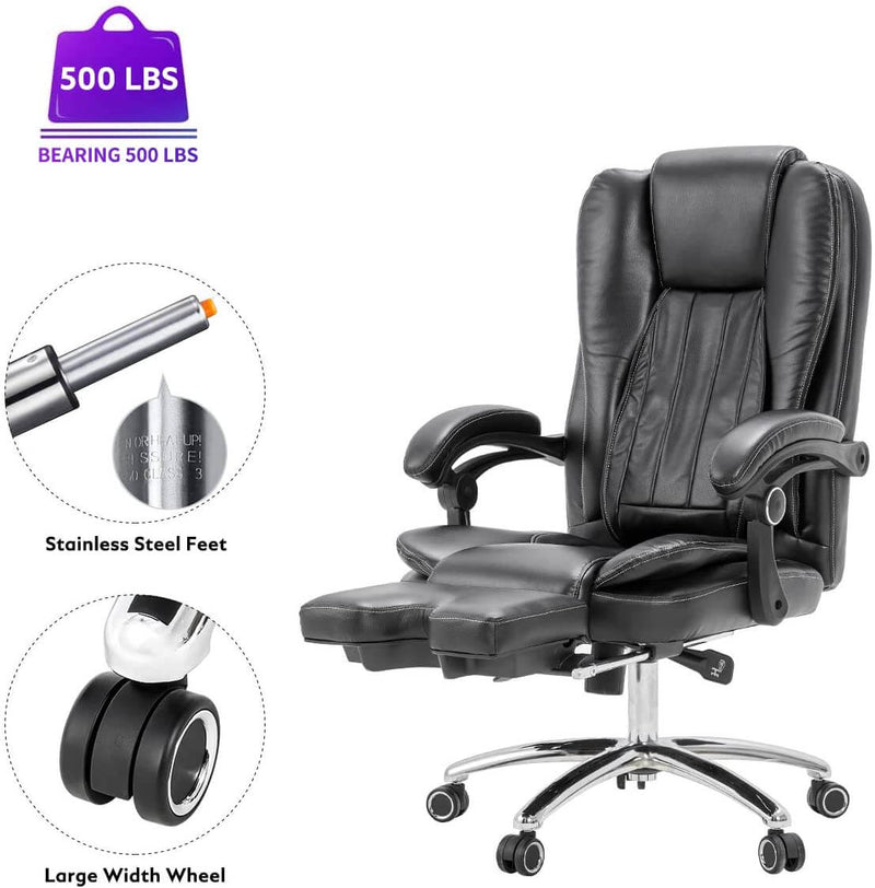 Massage Office Chair Ergonomic Computer Chair with kneading Massage and Vibration Massage, Lumbar Support