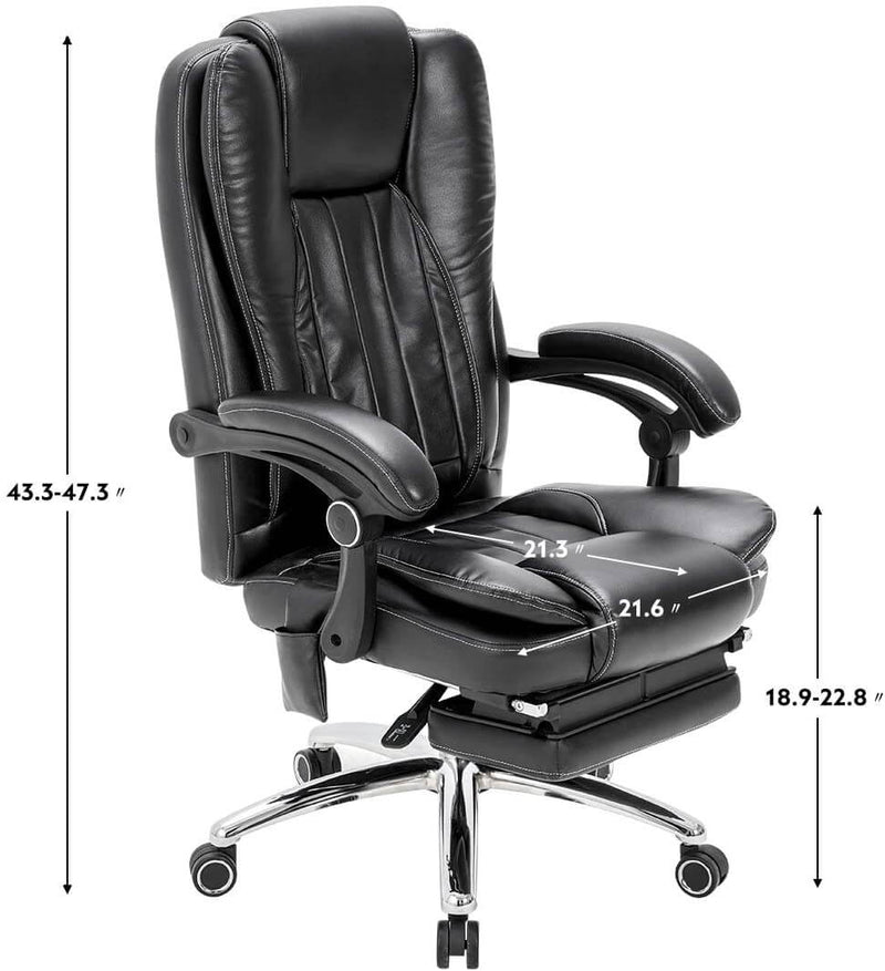 Massage Office Chair Ergonomic Computer Chair with kneading Massage and Vibration Massage, Lumbar Support