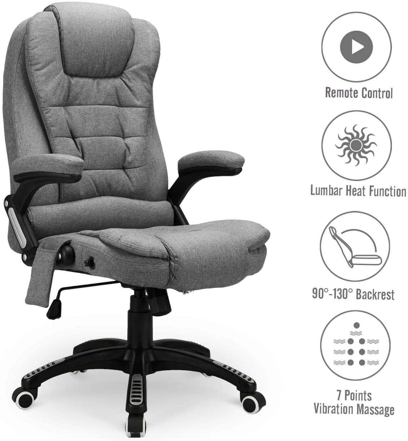 Vinsetto 7-Point Vibrating Massage Office Chair High Back