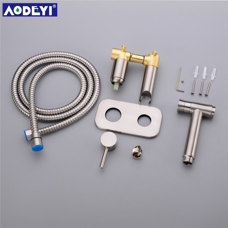 Brass Toilet Bidet Spray Handheld Bidet Diaper Set Bathroom Shower Set