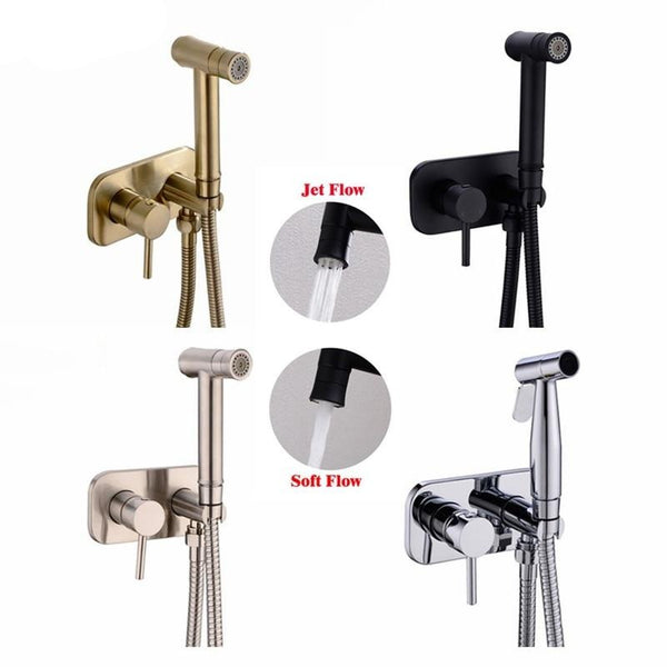 Brass Toilet Bidet Spray Handheld Bidet Diaper Set Bathroom Shower Set